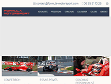 Tablet Screenshot of formula-motorsport.com